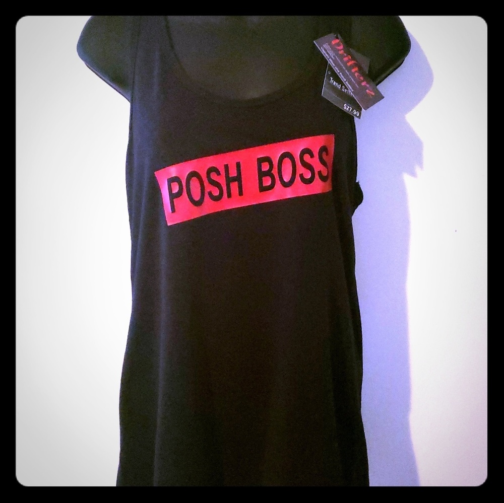 Women "POSH BOSS" Tank Top